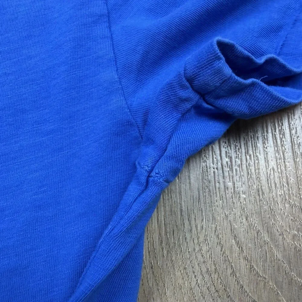Polo Ralph Lauren Shirt Mens Medium Blue Sailboat Pocket Graphic Tee Nautical